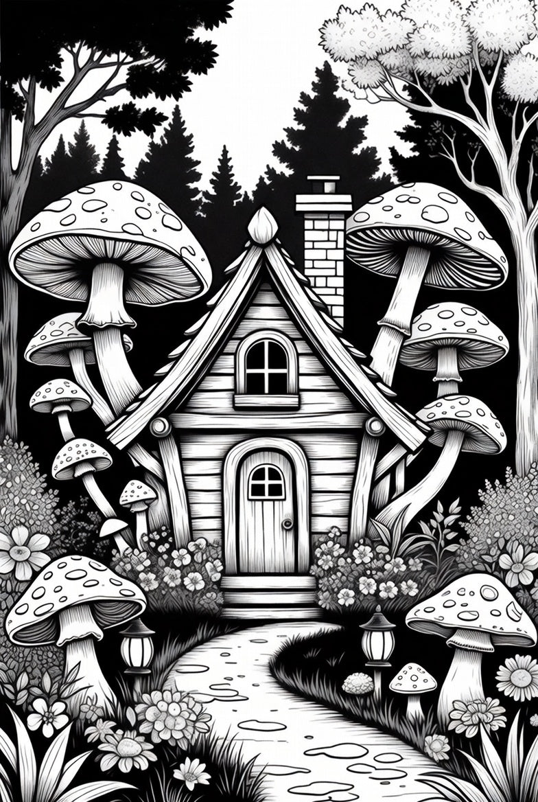 Cozy Moments Coloring Book: 50 Bold & Easy Hygge Scenes – Printable PDF + Digital PNG